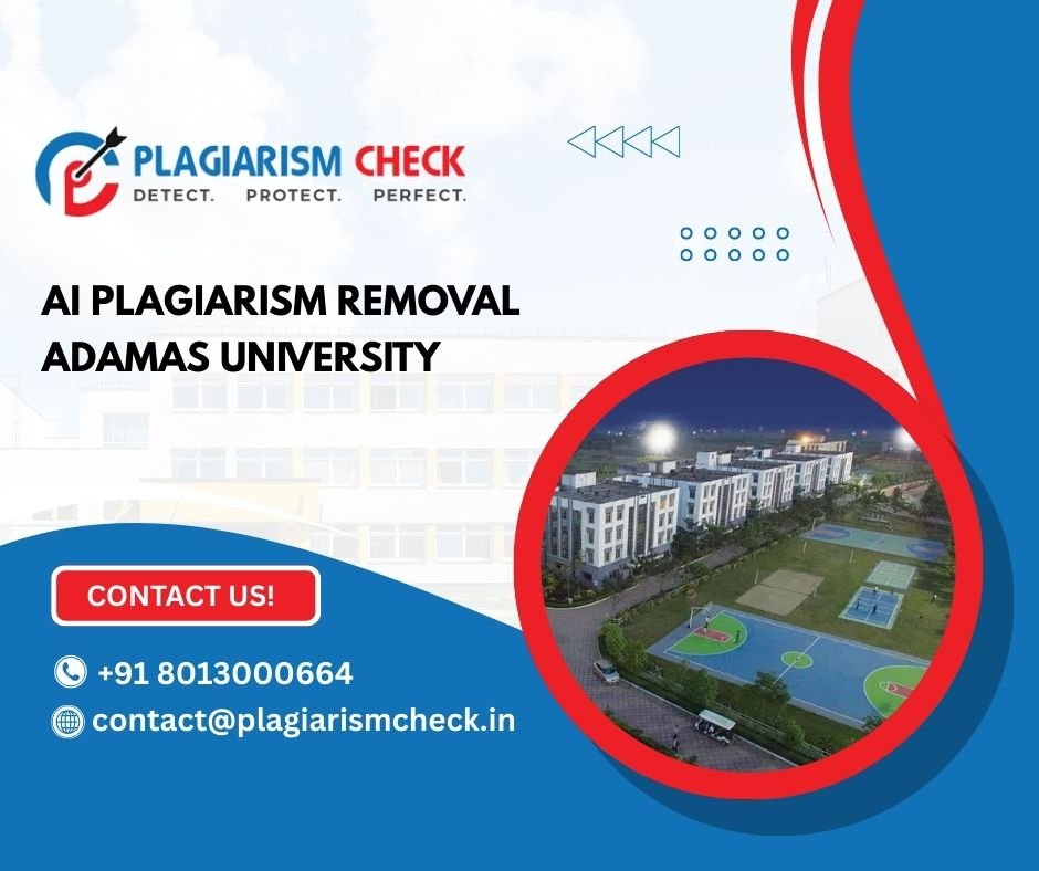 AI plagiarism removal Adamas University