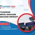 AI plagiarism removal Harichand Guruchand University
