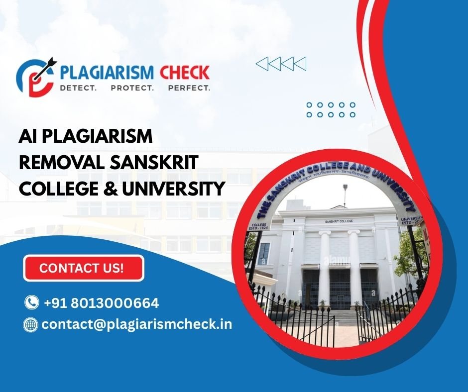 AI plagiarism removal Sanskrit College & University