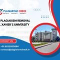 AI plagiarism removal St. Xavier's University