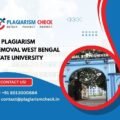 AI plagiarism removal West Bengal State University
