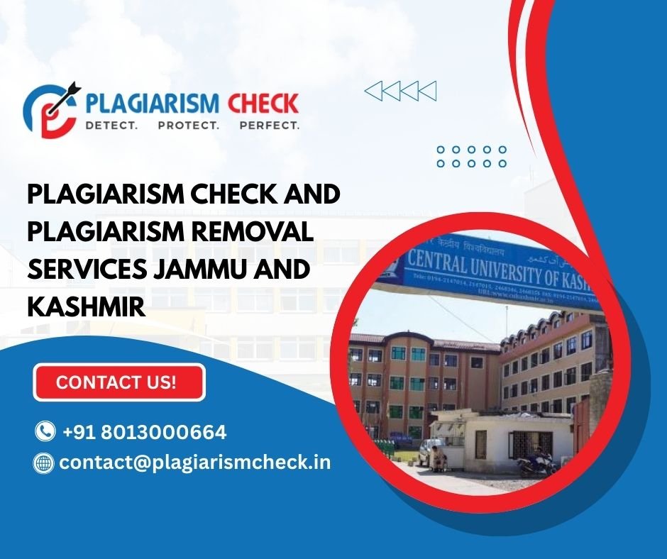 Plagiarism check and Plagiarism removal services Jammu and Kashmir