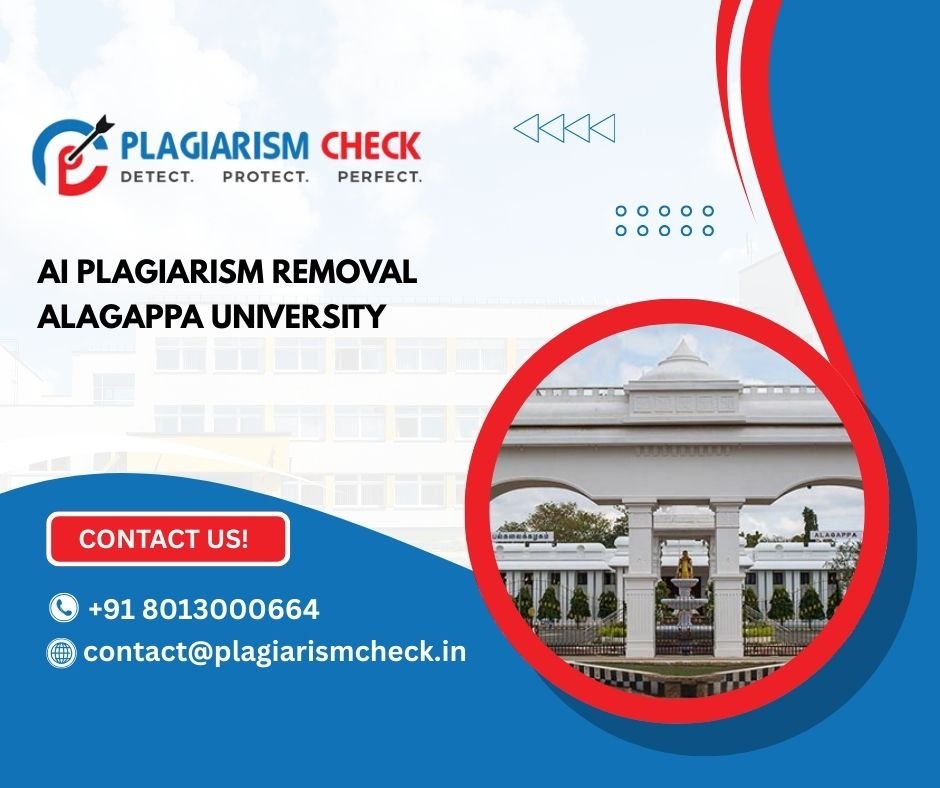 AI plagiarism removal Alagappa University
