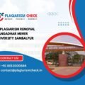 AI plagiarism removal Gangadhar Meher University Sambalpur