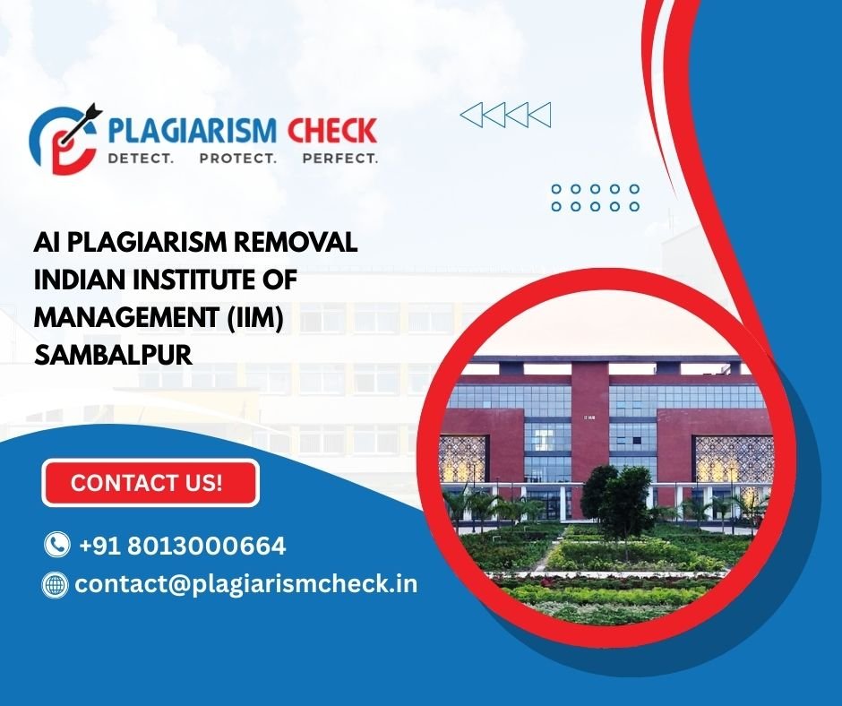 AI plagiarism removal Indian Institute of Management (IIM) Sambalpur