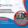 AI plagiarism removal Indian Institute of Mass Communication Dhenkanal
