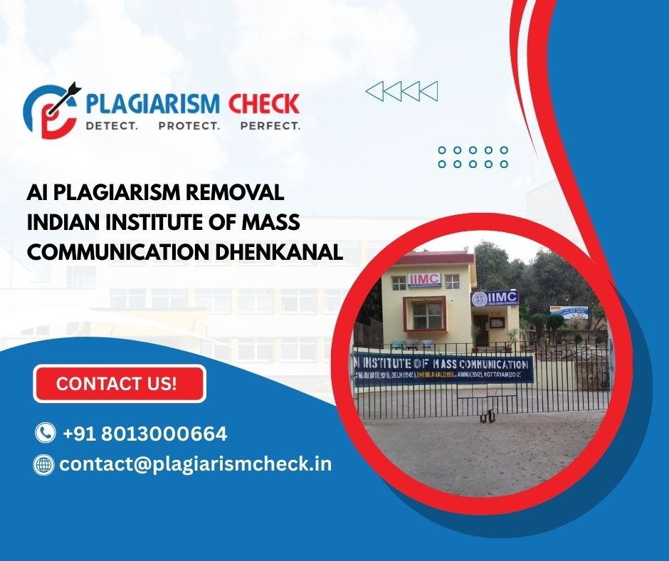 AI plagiarism removal Indian Institute of Mass Communication Dhenkanal