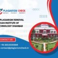 AI plagiarism removal Indian Institute of Technology Dhanbad