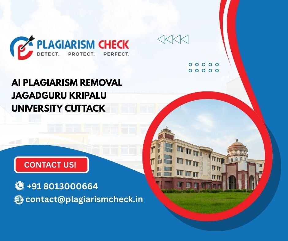 AI plagiarism removal Jagadguru Kripalu University Cuttack