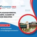 AI plagiarism removal Manipal Academy of Higher Education
