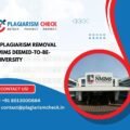 AI plagiarism removal NMIMS Deemed-to-be-University