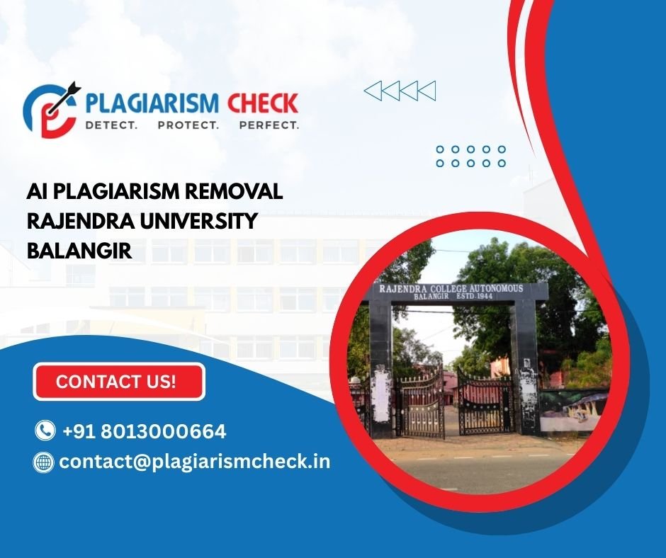 AI plagiarism removal Rajendra University Balangir