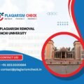 AI plagiarism removal Ranchi University