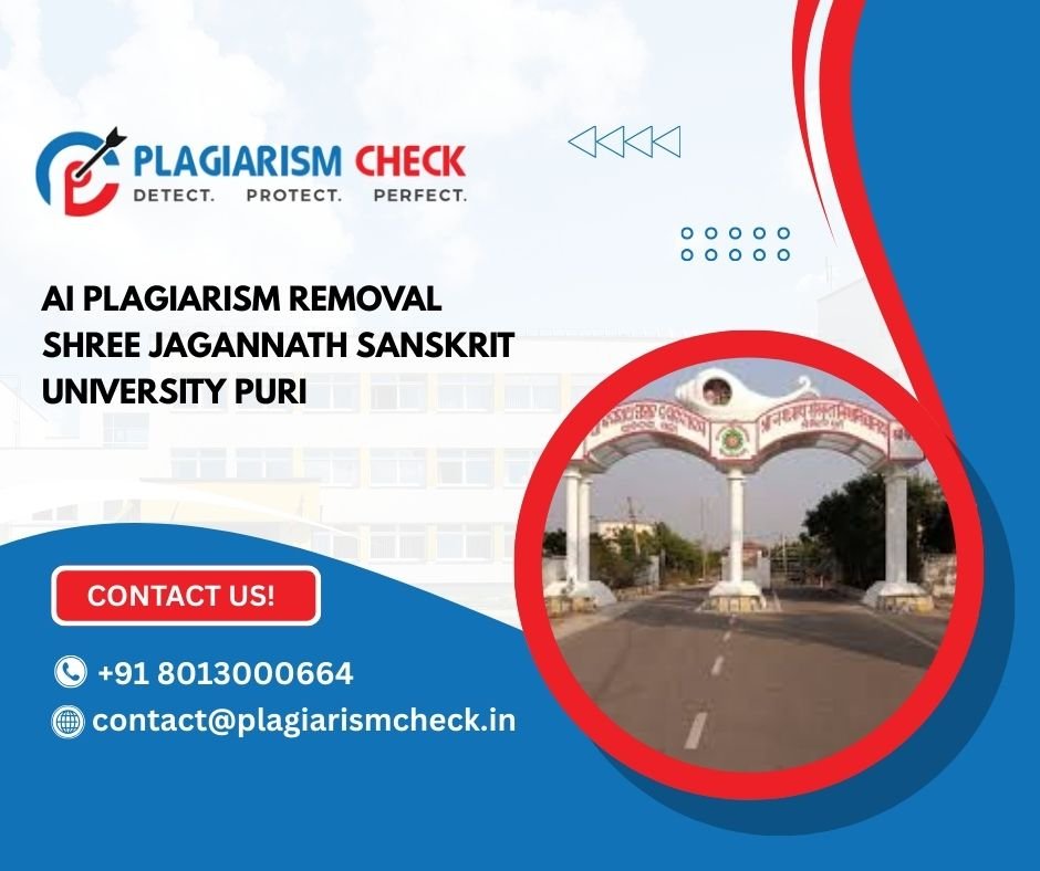 AI plagiarism removal Shree Jagannath Sanskrit University Puri