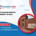 AI plagiarism removal University of Delhi