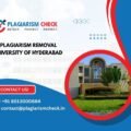 AI plagiarism removal University of Hyderabad