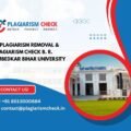 AI plagiarism removal & plagiarism check B. R. Ambedkar Bihar University