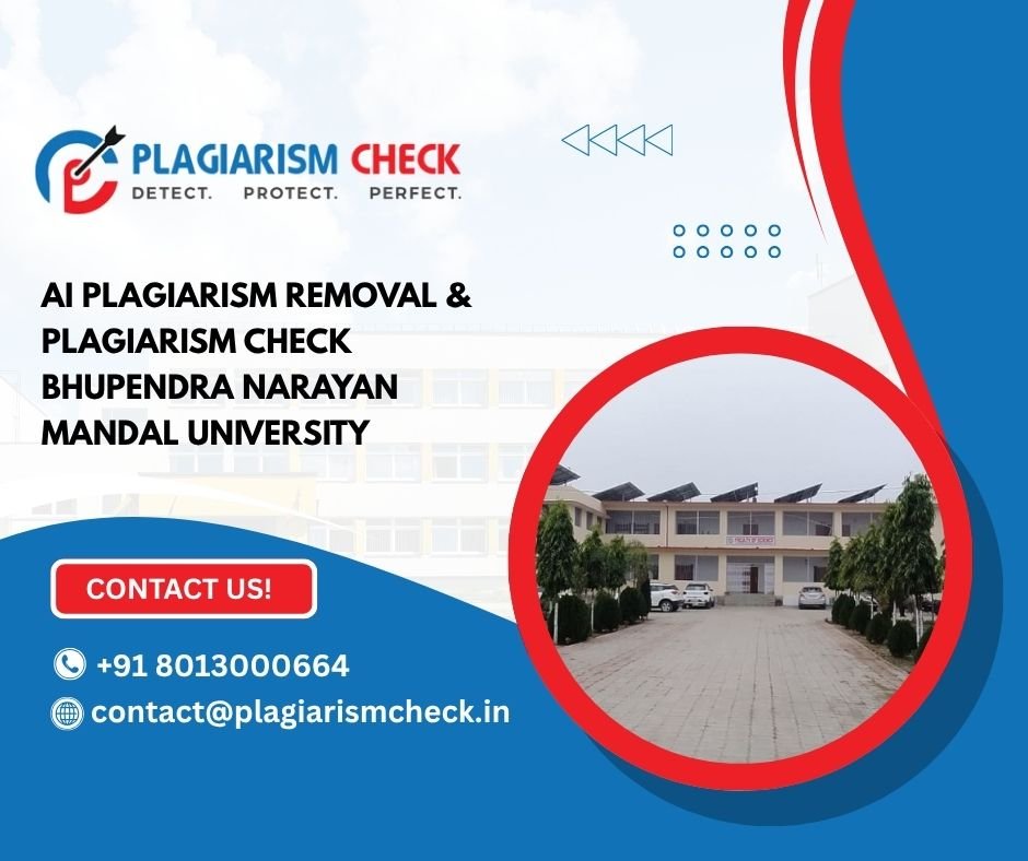AI plagiarism removal & plagiarism check Bhupendra Narayan Mandal University