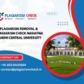 AI plagiarism removal & plagiarism check Mahatma Gandhi Central University
