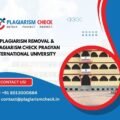 AI plagiarism removal & plagiarism check Pragyan International University