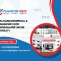 AI plagiarism removal & plagiarism check Rabindranath Tagore University