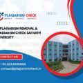 AI plagiarism removal & plagiarism check Sai Nath University