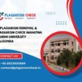 AI plagiarism removal & plagiarism check Mahatma Gandhi University Nalgonda