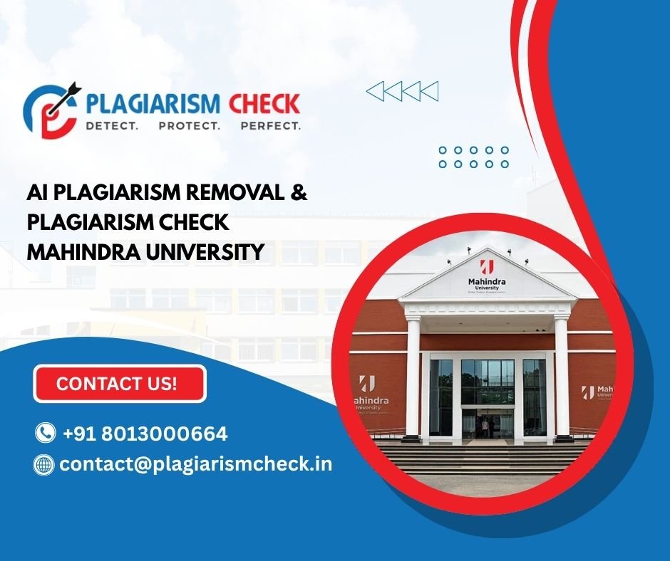AI plagiarism removal & plagiarism check Mahindra University