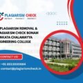 AI plagiarism removal & plagiarism check Bonam Venkata Chalamayya Engineering College