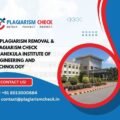AI plagiarism removal & plagiarism check Dhanekula Institute of Engineering and Technology