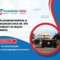 AI plagiarism removal & plagiarism check Dr. NTR University of Health Sciences