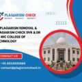 AI plagiarism removal & plagiarism check Dvr & Dr Hs Mic College of Technology