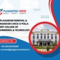 AI plagiarism removal & plagiarism check G Pulla Reddy College of Engineering & Technology