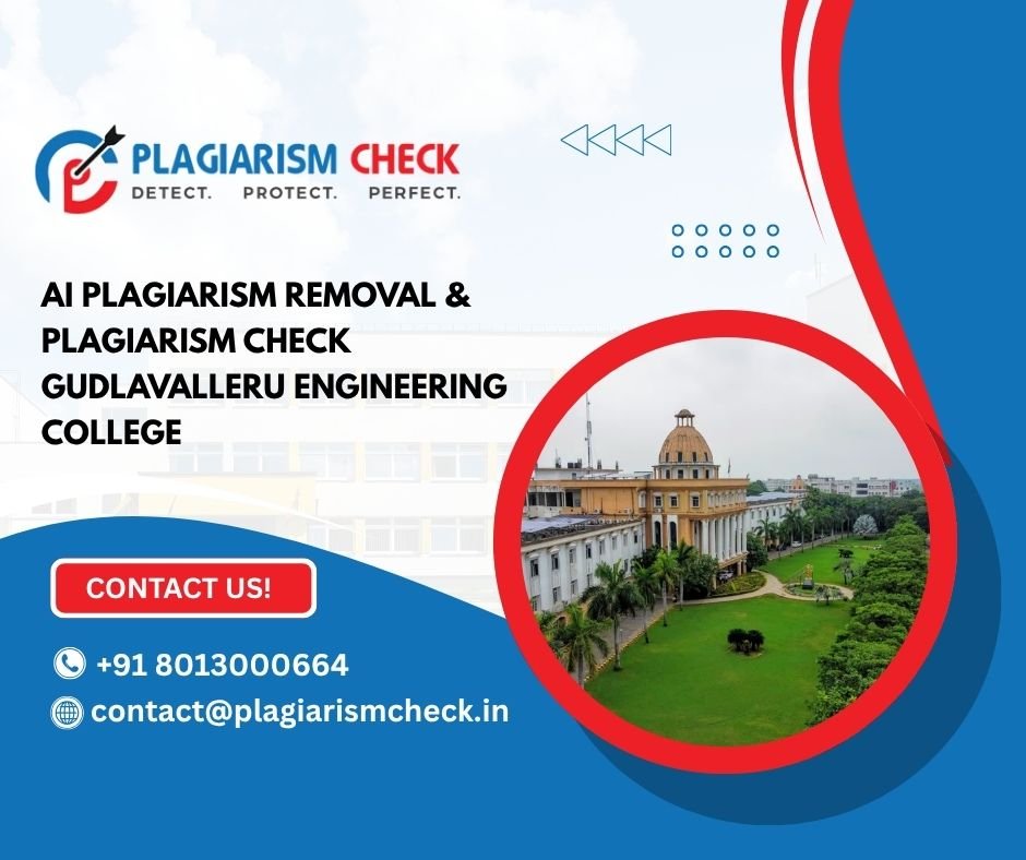 AI plagiarism removal & plagiarism check Gudlavalleru Engineering College