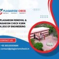AI plagiarism removal & plagiarism check KSRM College of Engineering
