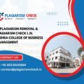 AI plagiarism removal & plagiarism check L.N. Mishra College of Business Management