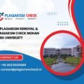 AI plagiarism removal & plagiarism check Mohan Babu University