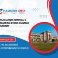 AI plagiarism removal & plagiarism check Osmania University