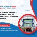 AI plagiarism removal & plagiarism check Sri Venkateswara Veterinary University