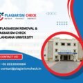 AI plagiarism removal & plagiarism check Telangana University