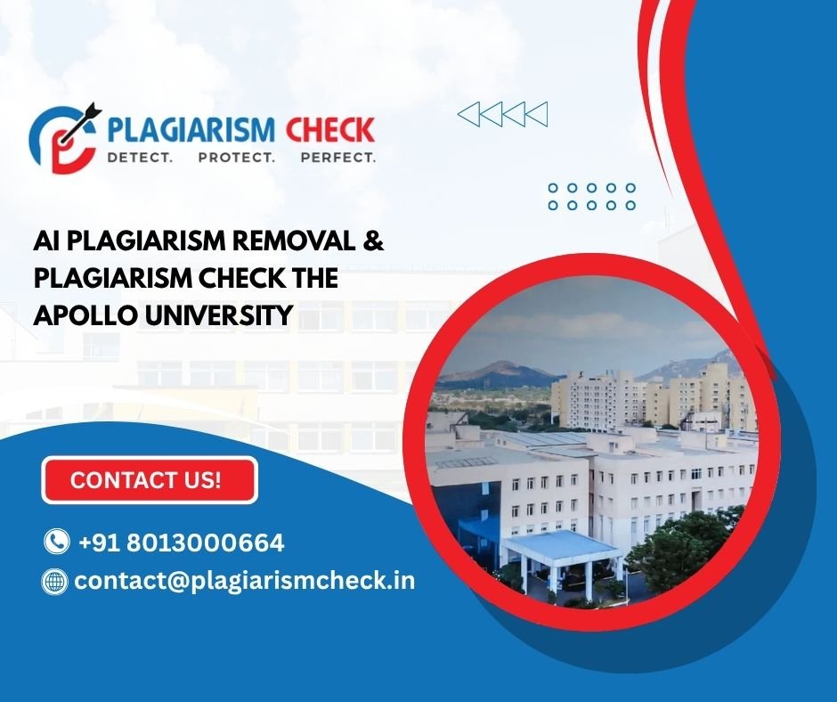 AI plagiarism removal & plagiarism check The Apollo University