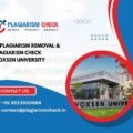 AI plagiarism removal & plagiarism check Woxsen University