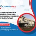 AI plagiarism removal & plagiarism check Daita Sriramulu Hindu College of Law Machilipatnam