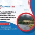 AI plagiarism removal & plagiarism check Damodaram Sanjivayya National Law University Visakhapatnam