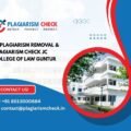 AI plagiarism removal & plagiarism check JC College of Law Guntur
