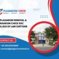 AI plagiarism removal & plagiarism check KKC College of Law Chittoor
