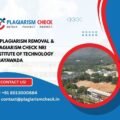 AI plagiarism removal & plagiarism check NRI Institute of Technology Vijayawada