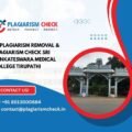 AI plagiarism removal & plagiarism check Sri Venkateswara Medical College Tirupathi