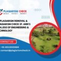 AI plagiarism removal & plagiarism check St. Ann's College of Engineering & Technology