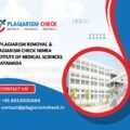 AI plagiarism removal & plagiarism check Nimra Institute of medical Sciences Vijayawada